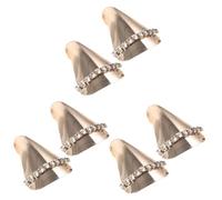 FOMIYES 3 Paires protecteur d'orteil Couverture protecteur de pointes de chaussures pointues accessoires protecteur de pointe de chaussure capuchons décoratifs pour chaussures Métal