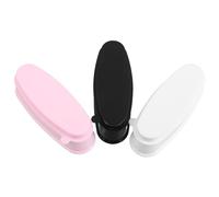 FOMIYES 3 Pièces Bac de Récupération pour Ongles French Dip Tray Portable pour Techniciens Manucure Blanc
