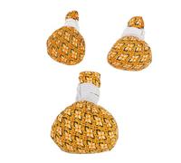 FOMIYES 3 Pièces Balles de Massage Chinoises Naturelles de Santé Thai pour Relaxation et Soulagement Musculaire Pochons de Moxa Aux Éléments Large Moyenne Petite