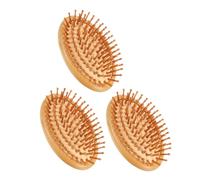 FOMIYES 3 Pièces Brosse Massage Chevelu sans Manche Démêlante Portable pour Hommes et Femmes Design Naturel Élégant Soin Multifonction Cheveux