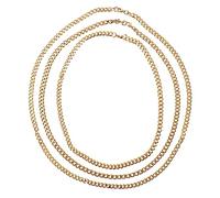 FOMIYES 3 Pièces Collier Hip Hop Inoxydable de Bijoux Masculins Chic et Stylés Accessoire Durable et Pratique