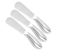 FOMIYES 3 Pièces Coupe-fromage en Acier Inoxydable à Manche Creux Argenté