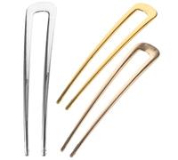 FOMIYES 3 Pièces Épingles à U Lot Accessoires de Coiffure Durables Résistantes Maintien Sécurisé pour Chignon