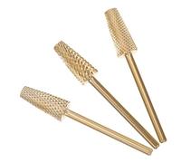 FOMIYES 3 pièces Forets de Manucure Cône Tungstène pour Ponçage Précis Retrait Cuticules et Polissage Ongles Outil Léger et Portable pour Salon et Usage Domestique