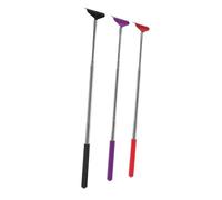 FOMIYES 3 Pièces Grattoir de Dos Métallique Extensible avec Dents pour Massage et Soulagement des Démangeaisons Portable et Léger pour Hommes et Femmes Outil de Grattage Précis et