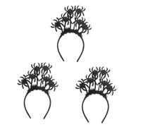 FOMIYES 3 Pièces Halloween Bandeau Araignée Noir pour Adultes et Garçon Fille Accessoire Cosplay Confortable et Souple Bandeau de Fête Halloween Effrayant et Parfait pour Carnaval et