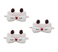 FOMIYES 3 Pièces masque de sommeil oculaires masque pour les yeux des animaux masque pour les yeux drôle patch yeux bandeau yeux sleep mask eye patch masque yeux visière de nuit