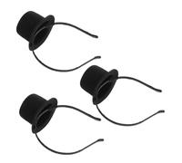 FOMIYES 3 Pièces Mini Top Hat Headband Vintage Style For Women Lightweight Fascinator For Party Victorian Wedding Carnival And Birthday Dress Up