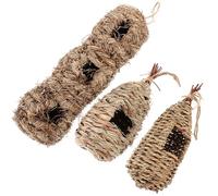 FOMIYES 3 Pièces Nichoir Décoratif, Nid Suspendu à Trois Ouvertures | Forme Goutte D’eau, Abri Extérieur pour Petits Oiseaux, pour Jardins, Arbres et Micro-paysages