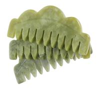 FOMIYES 3 pièces Peigne de Massage Jade Outil Multifonction pour Soin Du et Coiffage Peigne Ergonomique Pierre Précieuse et Hommes Massage Relaxant et Élimination des Pellicules