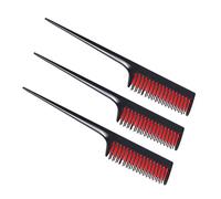 FOMIYES 3 Pièces Peigne Professionnel pour Coloration Cheveux Noir Outil Durable et Pratique pour Coiffeurs et Usage Maison Facile à Laver et Sécher Adapté pour Bouclés et Accessoires