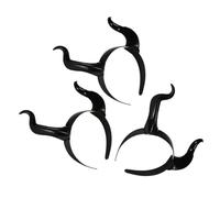 FOMIYES 3 Pièces Serre-tête Cornes de Monstre Réalistes pour Cosplay Coiffe Cornes Halloween Accessoire de Fête de Démon