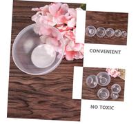 FOMIYES 30 Pièces Bol Masque Transparent PVC Bol Mélangeur Cosmétique pour Soins Visage et Cheveux Kit Beauté Pratique et pour DIY