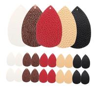 FOMIYES 30pièces Breloque De Boucle Oreille Cuir Remplaçable Pendentif Délicat Et Compact Fournitures De Bricolage Pour Femmes