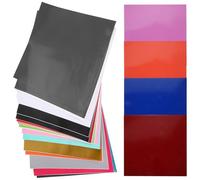 FOMIYES 36 Feuilles Papier Transfert pour Sublimation DIY Papier Transfert Thermique Imprimable pour T-Shirts Polyester et Tissus Synthétiques Feuilles Sublimation 22 Couleurs Variées