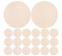 FOMIYES 36 Pièces Rondelle de Bois Brute Soi-même pour Peinture Créative