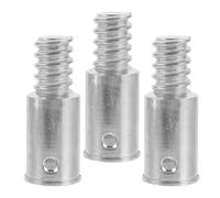 FOMIYES 3pcs Connecteurs Filetés en Fer Argenté pour Balai Télescopique, Compatibilité, Connexion Stable, Filet Américain 22mm, Accessoires pour Outils de Nettoyage