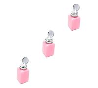 FOMIYES 3pièces Bouteille De Maquillage Vide Avec Pompe Pour à Et Dissolvant Flacon Antistatique Rose