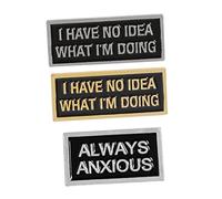 FOMIYES 3pièces Broche à Police Anglaise Émaillée Insigne De Revers Créatif Décoration De Sac