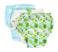 FOMIYES 3pièces Couches De Bain Réutilisables Pour Garçon Fille Couches Élastiques Imperméables Pour Tout-petits