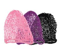 FOMIYES 3pièces Filets à Cheveux Extensibles Couvre-chignons Crochet Fait Main Confortables Et Légères Pour Dormir Et Danser