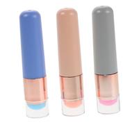 FOMIYES 3pièces Pinceaux Silicone Nail Art Réutilisables Applicateur Chromé Pour Vernis à Ongles Gel Manucure French Stamping Et Poudre