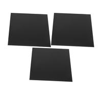 FOMIYES 3pièces Plaques Aluminium Anodisé Noir Lot de Plaques Métalliques Légères et Résistantes pour Gravure Signalétique Bureau Finition Brillante et Résistante aux Intempéries