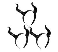FOMIYES 3pièces Serre-tête Cornes de Vache Lot de Accessoire Déguisement pour Halloween Cosplay Festival Coiffe de Carnaval