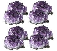 FOMIYES 4 Ensembles Amas De Cristaux Naturels Précieux Cristaux Et Pierres Précieuses Bijou Gemstone Pierre De Délicate Grappe De Cristal Exquise Minéraux Naturels 2 Pièces * 4