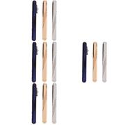 FOMIYES 4 Ensembles Ensemble De Pinces À Cravate Clips Pinces À Cravate De Mariage Clip Sur Des Hommes À La Cravate Classique Garçons D'honneur Barre Cuivre 3 Pièces * 4