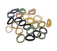 FOMIYES 4 Ensembles Seamless Towel Hair Ties For Women Soft No Damage Elastic Ponytail Holders In Pastel Colors Thick Hair Bands For Sensitive Scalp And Daily Use