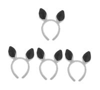 FOMIYES 4 Pièces Bandeau D'oreille Bandeau Oreilles Halloween Coiffe De Kangourou Costume D'oreilles D'animaux -tête Animaux Du Zoo Bandeau Femmes Adultes Coiffure Femme En Tissu
