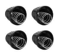 FOMIYES 4 Pièces Bouton-Poussoir D'allumage de Barbecue Capuchon D'allume-feu AA Noir en Plastique et Fer avec Ressort, pour Allumeur à Gaz à Bouton-Poussoir et Foyer Extérieur,