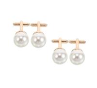 FOMIYES 4 Pièces Boutons Manchettes Faux Accessoires Manchette pour Chemises Homme Élégants pour Mariage Affaires et Fête