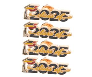 FOMIYES 4 pièces Broches Doctorat de Pins Souvenir Diplôme avec Badge Mortier pour Cérémonie de Remise de Diplômes et Étudiants