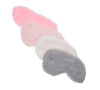 FOMIYES 4 pièces de Sommeil Soie Imitation Cache Yeux Doux et Masques de Nuit Occultants Colorés pour Voyage et Détente