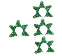 FOMIYES 4 Pièces Décorations De Fête De Noël Bandeau De Fête De Noël Bandeau De Accessoires De Costume De Tête De Paillettes De Boppers De Guirlandes De