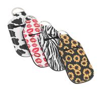 FOMIYES 4 Pièces ensemble de flacons de parfum liquide porte-clés photo contenant pour de surface contenant de voyage pour cosmétiques couvercle de bouteille portable abdos