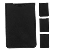 FOMIYES 4 Pièces Étui à Peigne Similicuir Pochette De Rangement pour Peignes Étui De Protection Housse Souple Noir