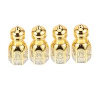 FOMIYES 4 pièces Flacon Rechargeable Vintage Lot de Bouteilles Vides pour Huiles Essentielles et Fragrances Flacons Voyage Pratiques et Étanches Dosage Précis et Design