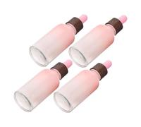 FOMIYES 4 pièces Flacons Pipette Verre pour Huiles Essentielles Format Portable Lot de Bouteilles Rechargeables pour Voyage Usage Précis et Coloris Dégradé Rose et Noir Bois