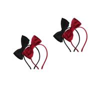 FOMIYES 4 Pièces Headbands For Double Layer Velvet Bow Hair Accessories Soft Fall Accessories For Women Office Dates Parties