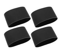 FOMIYES 4 Pièces Lot de Manchons en Silicone Isolants et Résistants la Chaleur pour Bouteilles et Tasses en Verre, Design Minimaliste Noir Antidérapant