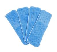 FOMIYES 4 pièces Lot de Serpillères de Rechange Microfibre pour Balai Plat Lavables et Réutilisables Accessoires de Vadrouille pour Nettoyage des Sols Durs et Coins Difficiles