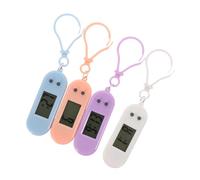 FOMIYES 4 pièces Lot Montres Porte Clés Électroniques Colorées Montre Clipser Portable pour Garçon Fille et Étudiants Digitales Faciles à Lire avec Attache Sac ou Ceinture