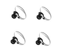 FOMIYES 4 Pièces Loupe de Réparation Montre Tête Confortable avec Anneau Acier Inoxydable Grossissante Portable pour Horlogers Bijoutiers et Techniciens Électroniques