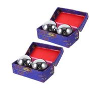 FOMIYES 4 Pièces Masseur De Pieds Boules De Massage à La Main Silver