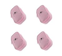 FOMIYES 4 Pièces Trousse Secours Voyage Multifonction Étanche pour Sac Portable Médecine avec Compartiments Multilayers Protection pour Voyage Voiture Petite Rose