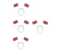 FOMIYES 4 Pièces Union Jack Spring Hairband British Flag Hair Accessory For Parties And Celebrations Festive National Flag Hair Hoop For Women And