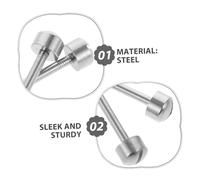 FOMIYES 4 Pièces Watch Screw Tube Rods Inner Diameter Steel Lug Pins for Watch Band Repair Compatible with Metal and Leather Straps Watchmaker Tools